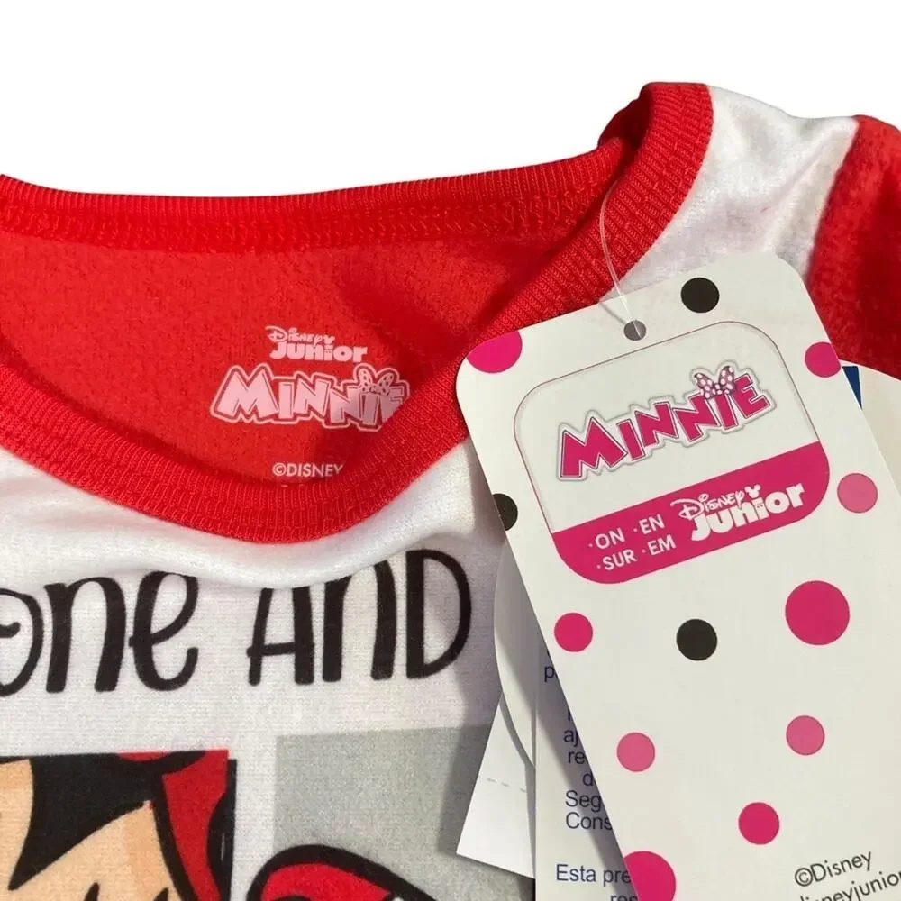 Disney Junior‎ Minnie Mouse Toddler Girls 2 Piece Pajama Set Size 18 Months